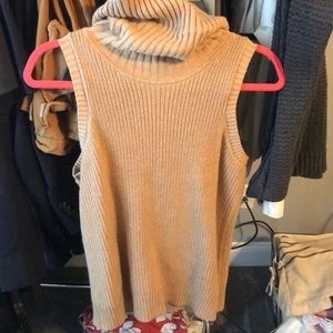 Banana republic sweater vest with turtleneck.